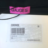 GAUGE81 Bauska Draped Cowl Neck Bodysuit Black Jersey Size Medium NEW