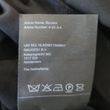 GAUGE81 Bauska Draped Cowl Neck Bodysuit Black Jersey Size Medium NEW