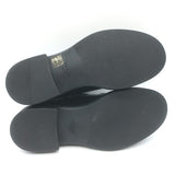 Prada Brushed Leather Lace-Up Shoes Black Size 7