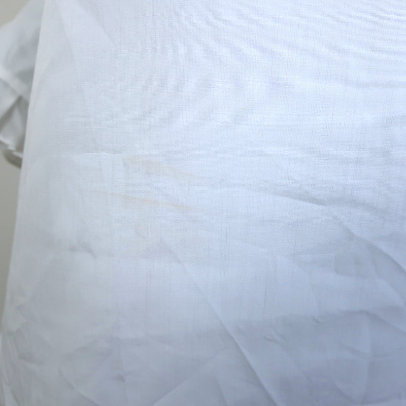 Sandro Rosane Ruffle-Trim Top White Cotton Size 1