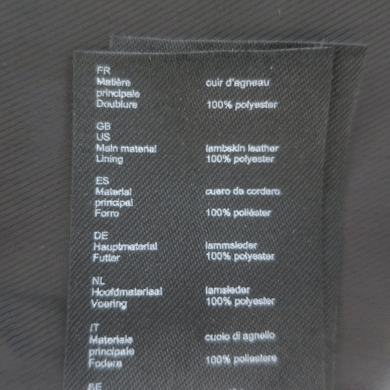 Maje Leather Cropped Short Sleeve Jacket Black Size 36