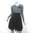 Sonia by Sonia Rykiel Long Sleeve Sweater Dress Black & Gray Knit Size Small
