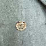 Blaze Milano Anyway Blazer Sage Linen Size 0 Double Breasted Jacket