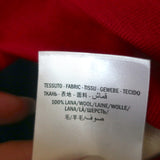 Gucci Striped Ruffle Top Red Striped Wool Knit Size Large Sleeveless Sweater