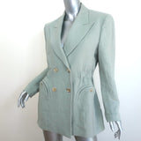 Blaze Milano Anyway Blazer Sage Linen Size 0 Double Breasted Jacket
