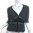 Etro Cardigan Black Satin-Trimmed Metallic Knit Size 40 V-Neck Sweater NEW