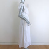 Toteme Sleeveless Cotton Midi Dress White Size 38