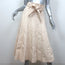 Ulla Johnson Paperbag-Waist Denim Midi Skirt Ivory Size 8