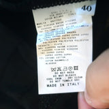 Etro Cardigan Black Satin-Trimmed Metallic Knit Size 40 V-Neck Sweater NEW