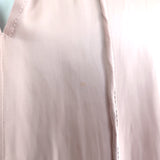 Ulla Johnson Ren Smocked Shoulder Top Dusty Rose Matte Satin Size 2