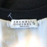 Brunello Cucinelli Monili-Trim Knit Mini Tank Dress Charcoal Size Small