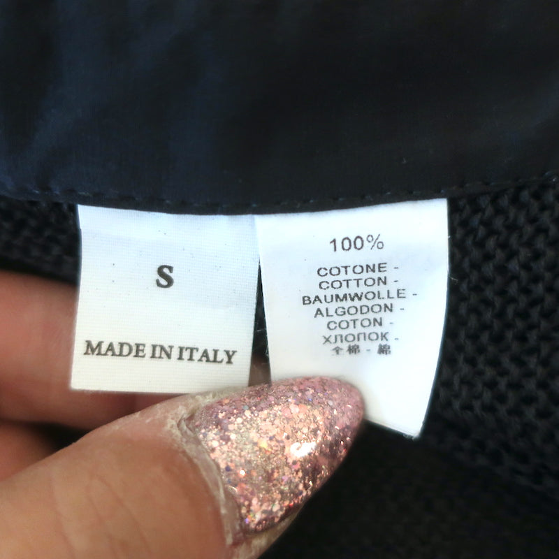 Brunello Cucinelli Monili-Trim Knit Mini Tank Dress Charcoal Size Small