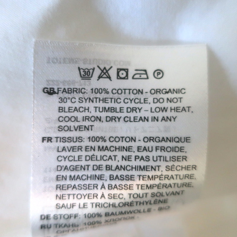 Toteme Sleeveless Cotton Midi Dress White Size 38