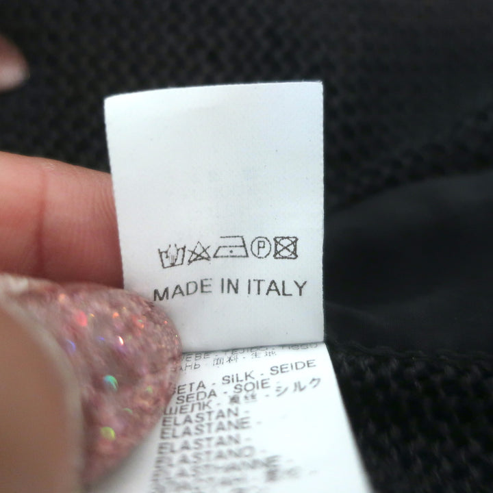 Brunello Cucinelli Monili-Trim Knit Mini Tank Dress Charcoal Size Small
