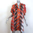 Emilio Pucci Girandole Mini Dress Red/Orange Printed Silk Satin Size US 4