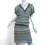 M Missoni Matching Top & Skirt Set Aqua/Multi Metallic Knit Size 44/46 NEW