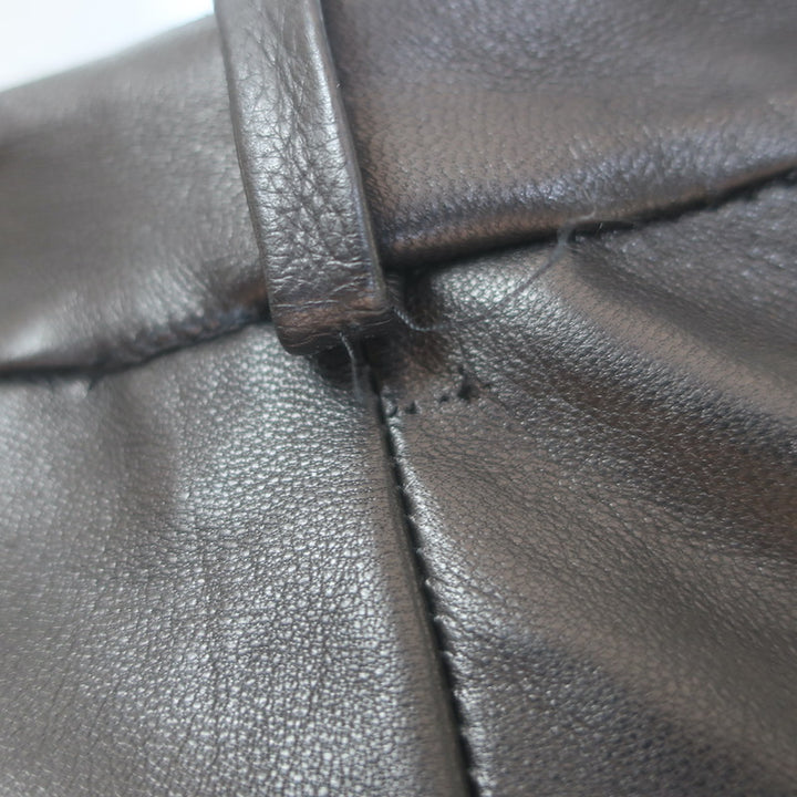 Theory Leather Trouser Midi Skirt Black Size 6