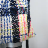 Chanel 09P Lesage Tweed Bow Sleeve Double Breasted Jacket White/Multi Size 38