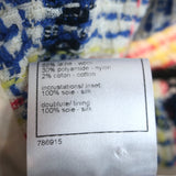 Chanel 09P Lesage Tweed Bow Sleeve Double Breasted Jacket White/Multi Size 38