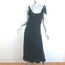 ACNE Studios Bow Strap Midi Slip Dress Black Satin Size 36