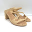 Carrie Forbes Salah Raffia Sandals Natural Size 41 High Heel Mules
