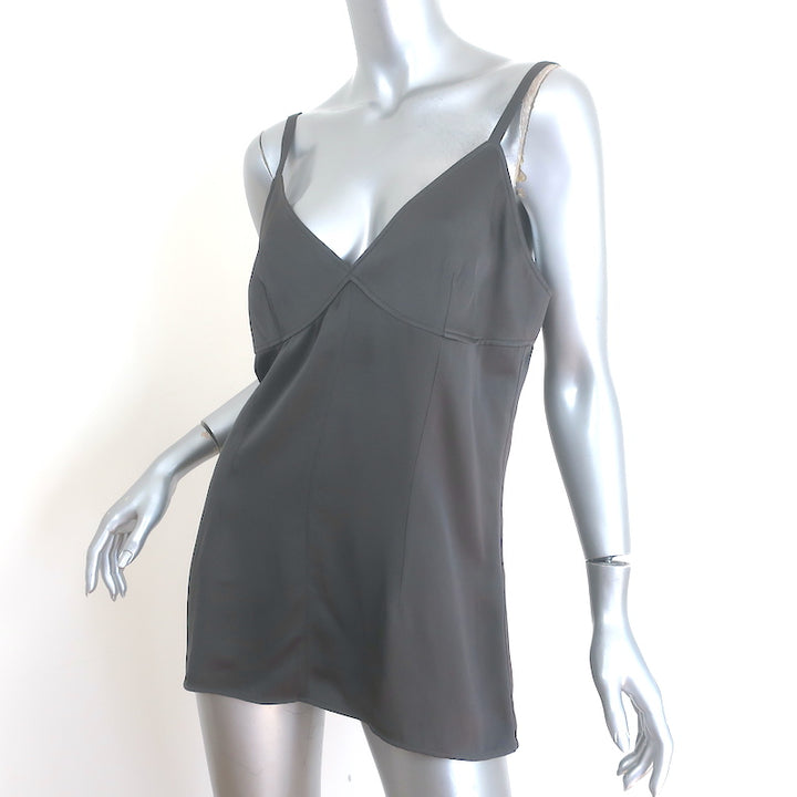 Toteme Crepe Cami Top Charcoal Size 40 V-Neck Tank Top