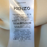 Kenzo Pansy Asymmetric Draped Midi Dress Pale Yellow Size 36