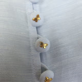 Zimmermann Luminosity Lantern Blouse Sky Blue Size 1 Blouson-Sleeve Top