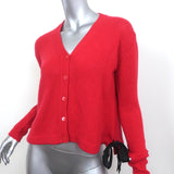 Miu Miu Cashmere V-Neck Cardigan Red Size 40