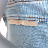 Stella McCartney Anne Crisscross-Back Denim Mini Dress Light Blue Size 44