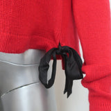 Miu Miu Cashmere V-Neck Cardigan Red Size 40