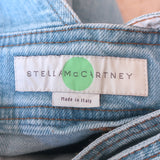 Stella McCartney Anne Crisscross-Back Denim Mini Dress Light Blue Size 44