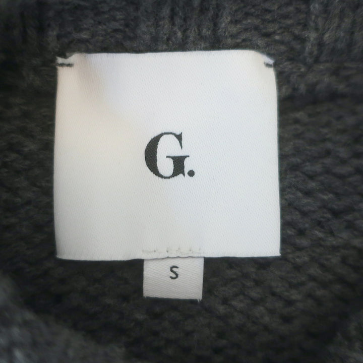 G. Label by goop Puff Sleeve Cardigan Gray Virgin Wool Size Small