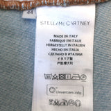 Stella McCartney Anne Crisscross-Back Denim Mini Dress Light Blue Size 44