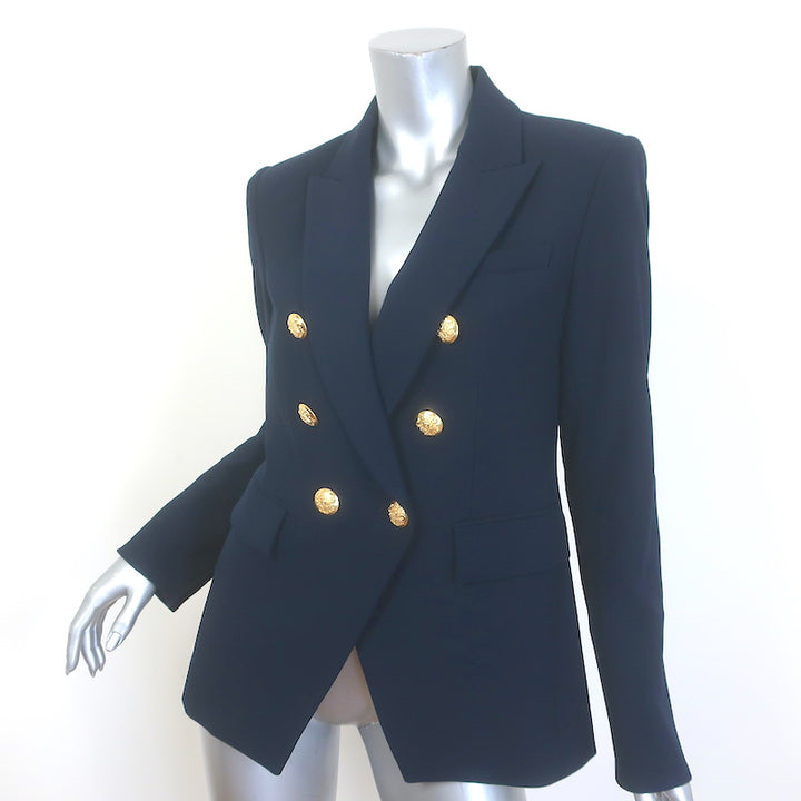 Veronica Beard Miller Dickey Jacket Navy Size 6 Double Breasted Blazer