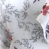 Saint Laurent Ruffle Blouse White Floral Print Cotton Size 34 Button-Down Shirt