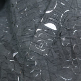 Chanel 09P Camellia Laser Cut Bomber Jacket Black Size 36