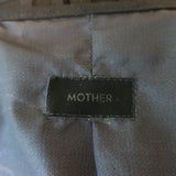 MOTHER The Welt Double Fringe Jacket Black Faux Suede Size Small