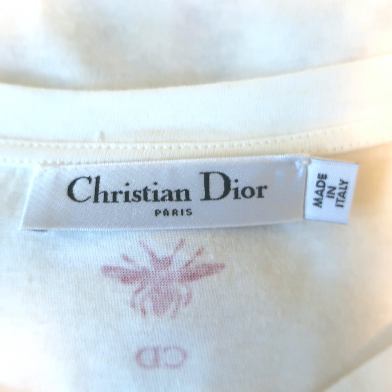 Christian Dior Beaded &amp; Sequin-Embellished T-Shirt White Size Extra Small