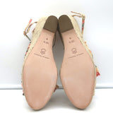 Loeffler Randall Charley Floral Knotted Espadrille Wedge Sandals Size 10.5 NEW