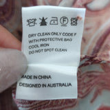 Zimmermann Ring-Embellished Turtleneck Dress Paisley Print Chiffon Size 2