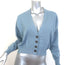 Brunello Cucinelli Monili-Trim Cashmere V-Neck Cardigan Blue Size Extra Small