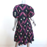 Ulla Johnson Puff Sleeve Tiered Dress Nora Quilted Printed Cotton Size 10