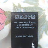 Isabel Marant Ioudy Asymmetric Long Sleeve Top Cream Floral Print Silk Size 36