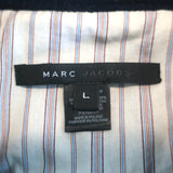 Marc Jacobs Jacket Navy/Black Satin-Trimmed Wool Size Large