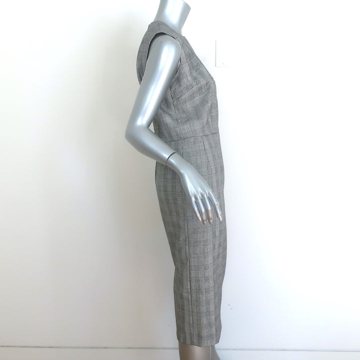 Comme des Garcons Glen Check Sleeveless Shift Dress Black/White Size Small NEW