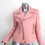 Balenciaga Leather Moto Jacket Light Pink Size 44 Biker Jacket