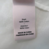 Cinq a Sept Tie-Neck Sleeveless Ruffle Top White Cotton Size Medium