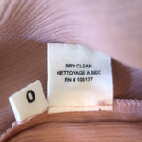 Ulla Johnson Winnie Smocked Top Rose Satin Size 0 Flutter Sleeve Blouse