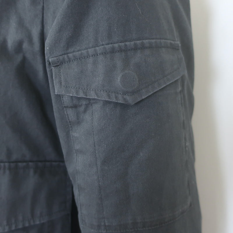 Theory Kerby Canvas Bomber Jacket Black Cotton-Blend Size Extra Small